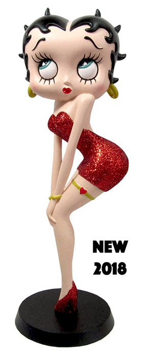 Betty Boop Classic Pose Red Glitter